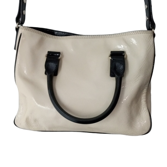 Kate Spade Cream And Black Patent Leather Bag - Picture 3 of 11